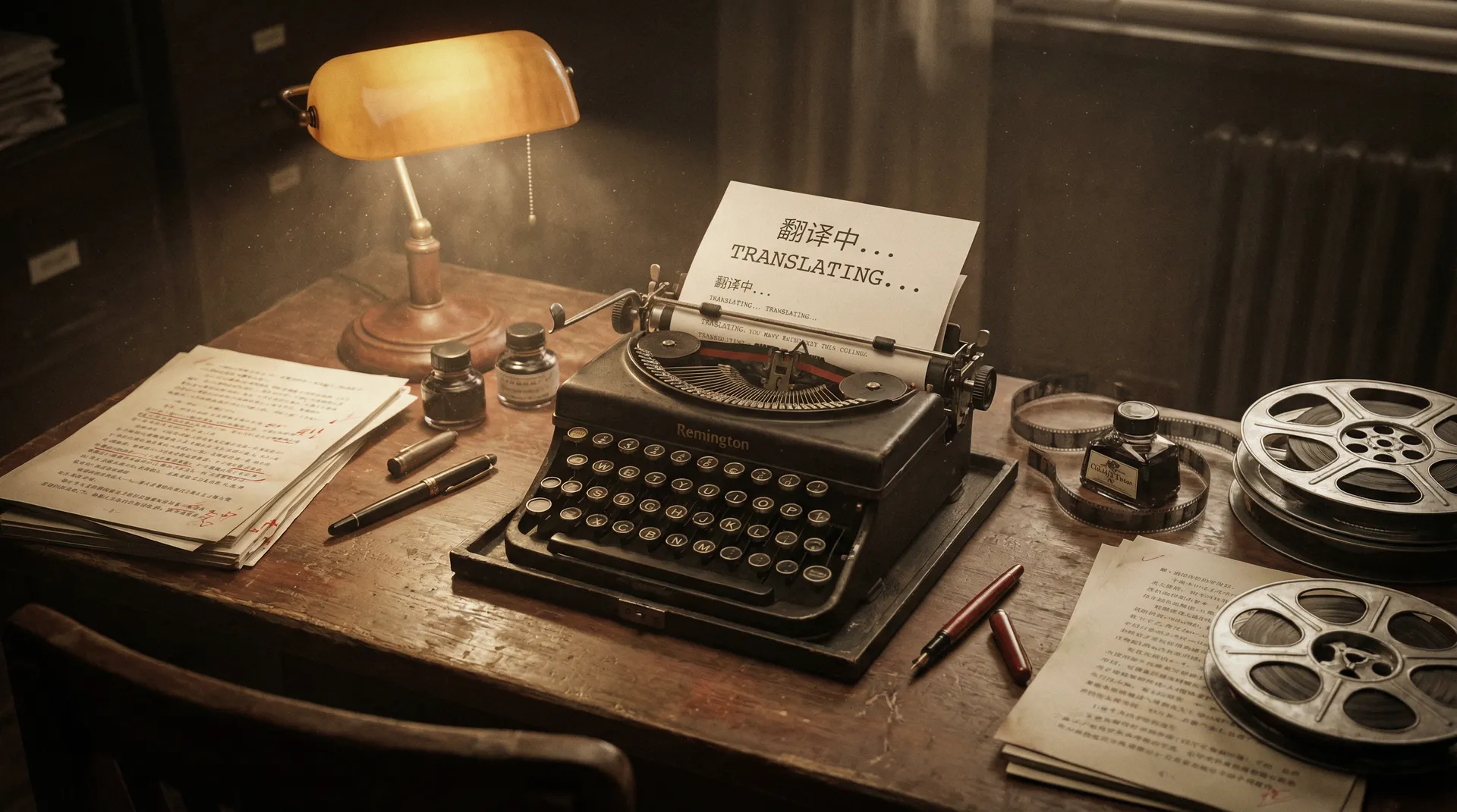 复古打字机翻译工作台 - 中文字幕 社区